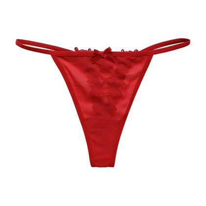 Imagem de Calcinha G String De Renda De Cintura Baixa Para Mulheres, Transparente, Com Recortes, Tamanho S-XL