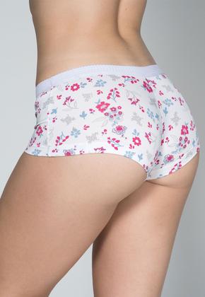 Imagem de Calcinha Lingerie Cueca Short Caleçon Boxer Feminina Renda