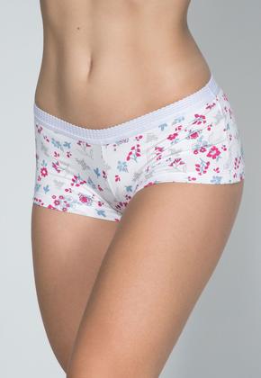 Imagem de Calcinha Lingerie Cueca Short Caleçon Boxer Feminina Renda