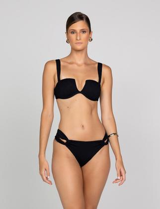 Imagem de Calcinha Loop Textura Gorges Preto