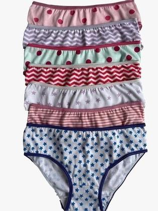 Imagem de Calcinha menina mocinha Kit Com 10 Tecido Leve Lindas Estampas