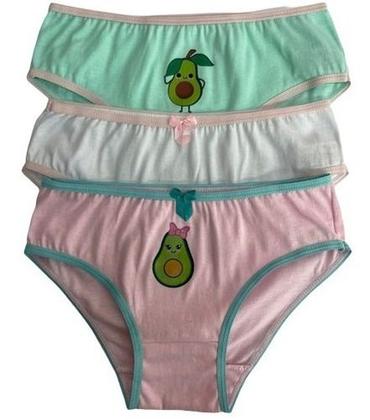 Imagem de Calcinha menina mocinha Kit Com 10 Tecido Leve Lindas Estampas