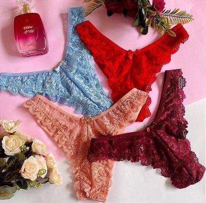 Imagem de Calcinha Plus Size Agatha em Renda Confortável e Elegante