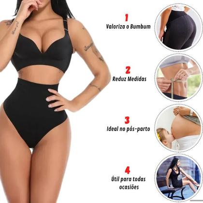 Imagem de Calcinha Redutora Medidas Modeladora Cintura Alta C55