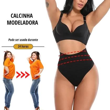 Imagem de Calcinha Redutora Medidas Modeladora Cintura Alta C55