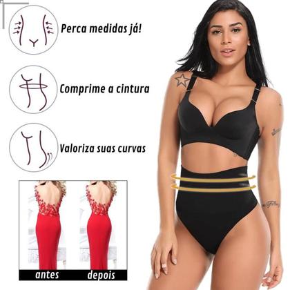 Imagem de Calcinha Redutora Medidas Modeladora Cintura Alta C55