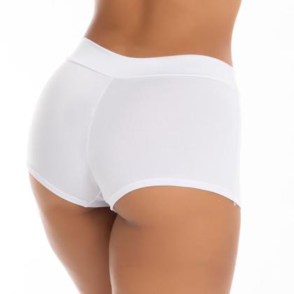 Imagem de Calcinha Short Duplo Cós Cueca Boxer Feminina Shortinho  11