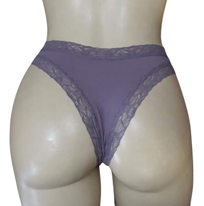 Imagem de Calcinha Tanga Malha Fria Total Conforto Básica Sensual 1059