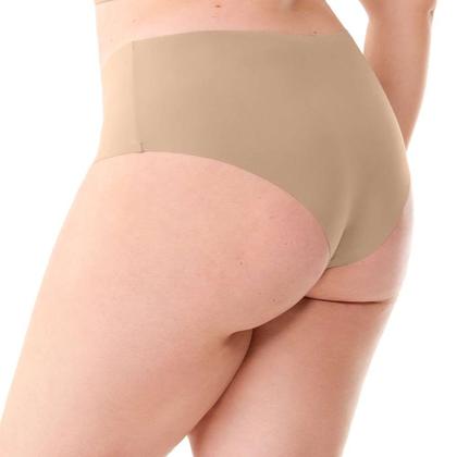 Imagem de Calcinha Tanga Plus Corte a Laser Bege