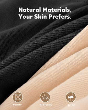Imagem de Calcinhas Boyshort BAMBOO COOL femininas sem costura, pacote com 5