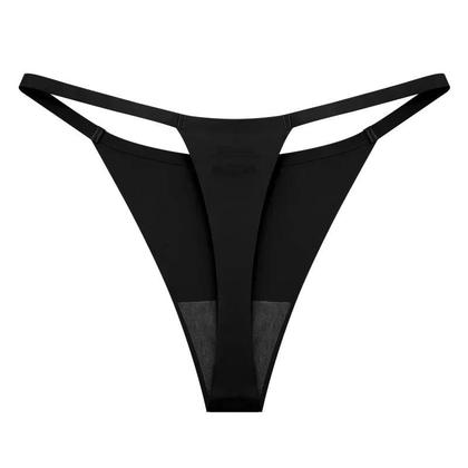 Imagem de Calcinhas De Seda Ultra Finas E Respiráveis Para Mulheres, Conjunto De 5PCS, G-String T-Back