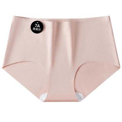 Imagem de Calcinhas Femininas Sem Costura De Seda De Amoreira, 5 Peças, Ultrafinas, De Alta Elasticidade,