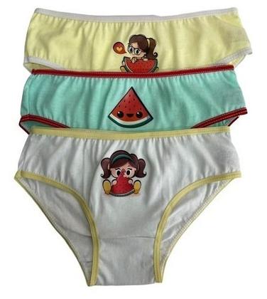 Imagem de Calcinhas Infantil Kit Com 10 Lindas Estampas Confortável