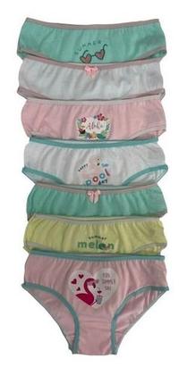 Imagem de Calcinhas Infantil Kit Com 10 Lindas Estampas Confortável