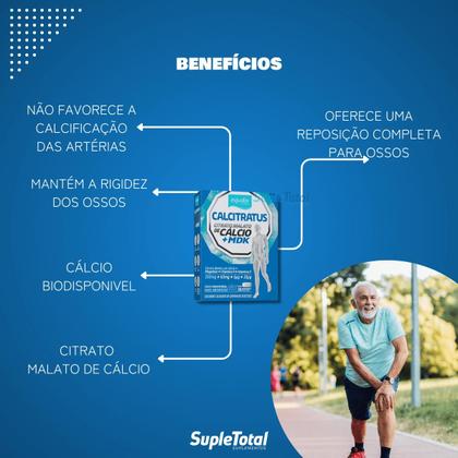 Imagem de Calcitratus + Mdk Citrato Malato de Cálcio Vitam D K Equaliv