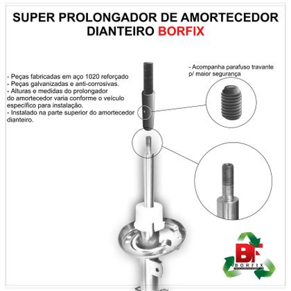 Imagem de Calço de Mola Dianteiro 4cm + Prolong Diant Duster/Oroch 4x4