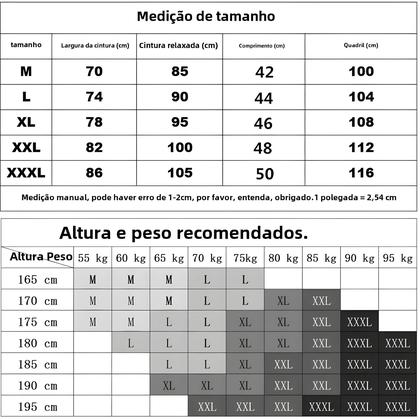 Imagem de Calções de Corrida Masculinos 2 em 1 - Secagem Rápida - Ideal para Academia e Treino