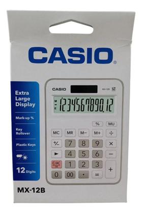 Imagem de Calculadora Casio De Mesa Pequena 12 Digitos Branca Mx12bw Branco