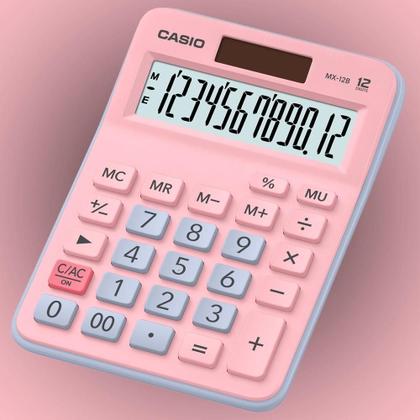Imagem de Calculadora Casio de mesa visor XL, 12 dígitos e alimentação dupla MX-12B