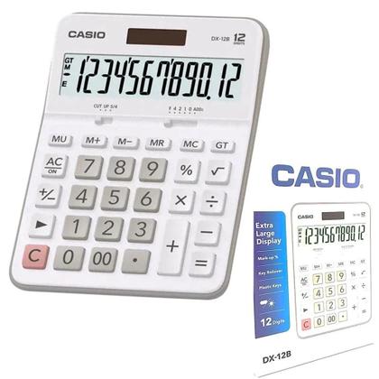 Imagem de Calculadora Casio de mesa visor XL, 12 dígitos e alimentação dupla MX-12B