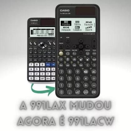 Imagem de Calculadora Casio Fx-991 Lacw-w4 550 funções Menu Português