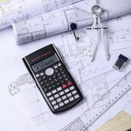 Imagem de Calculadora Cientifica 240 Funções 10 Dig 2 Linhas Com Capa