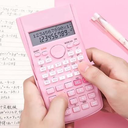 Imagem de Calculadora Científica 82ms 240 Funções 10 Dig+2 Linhas Rosa