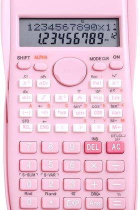 Imagem de Calculadora Científica 82ms 240 Funções 10 Dig+2 Linhas Rosa
