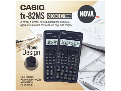 Imagem de Calculadora Cientifíca Casio - 240 funções - 12 dígitos - FX-82MS-2-S4DH