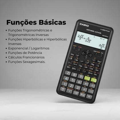 Imagem de Calculadora Científica Casio Fx-82es Plus-2 Preta Faculdade