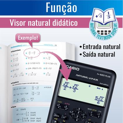 Imagem de Calculadora Científica Casio Fx-82es Plus Bk 252 Funções