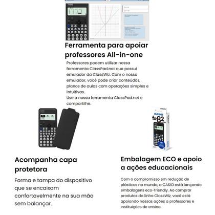 Imagem de Calculadora Científica Casio FX 82LA CW 300 Funções Preta