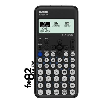 Imagem de Calculadora Cientifica Casio FX-82LACW ClassWiz Mais de 300 Funções Preto.