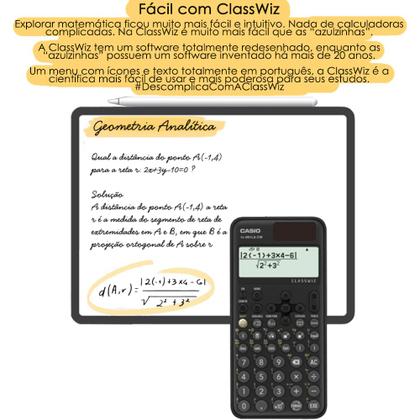 Imagem de Calculadora Científica Casio FX 991 LACW 550 Funções ORIGINAL