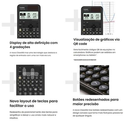 Imagem de Calculadora Científica Casio FX 991 LACW 550 Funções ORIGINAL