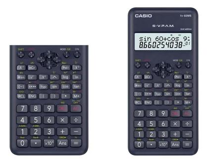 Imagem de Calculadora Científica Casio Fx82ms 2nd Edition Com 240 Funções Segunda Edição SV.P.A.M. Acompanha Capa Cor Preto