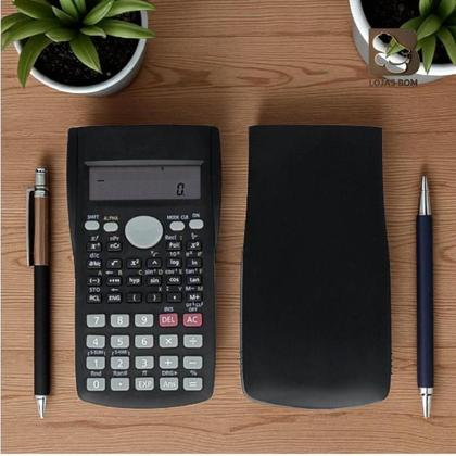 Imagem de Calculadora Científica Multifuncional Visor Operações Matemáticas Avançadas Funções Trigonométricas