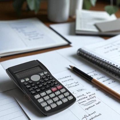 Imagem de Calculadora Científica Multifuncional Visor Operações Matemáticas Avançadas Funções Trigonométricas