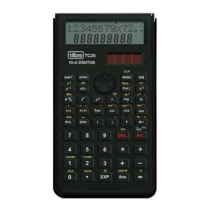 Imagem de Calculadora Científica Tc25 10+2 Dígitos Preto Tilibra