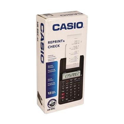 Imagem de Calculadora com Bobina 12 Dígitos HR-8RC-WE-B-DC Preta CASIO