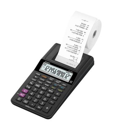 Imagem de Calculadora com Bobina 12 Dígitos HR-8RC-WE-B-DC Preta CASIO