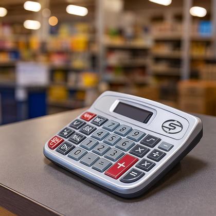Imagem de Calculadora Custo Beneficio Tecla Sonora Beep 8 Digitos