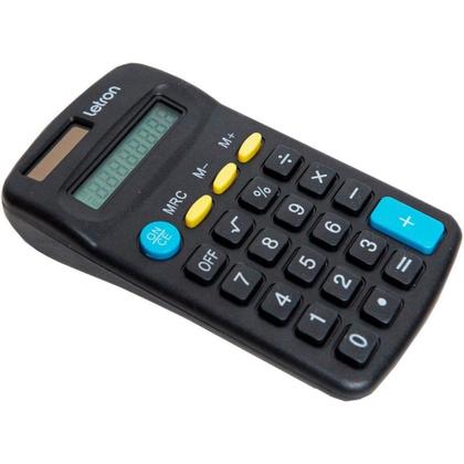 Imagem de Calculadora de Bolso 8 DIG. Preta Basic Solar