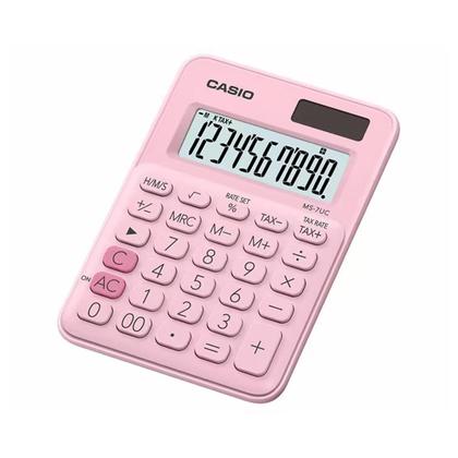 Imagem de Calculadora De Mesa 10 Dígitos Com Cálculo De Horas Ms-7uc-pk-n-dc Rosa F018