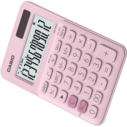 Imagem de Calculadora de Mesa Casio MS20UC 12 Dígitos Rosa Claro