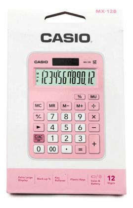 Imagem de Calculadora De Mesa Casio Mx-12b 12 Dígitos Rosa Cor Rosa