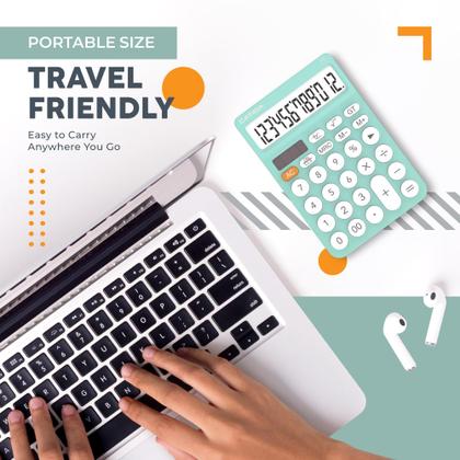 Imagem de Calculadora de mesa CATIGA SD-1292 de 12 dígitos com display LCD