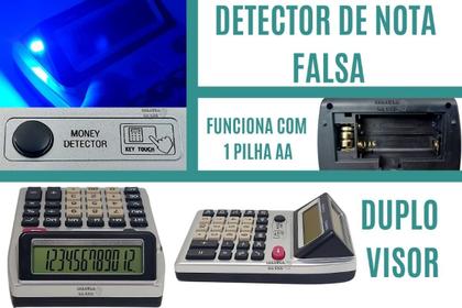 Imagem de Calculadora de Mesa Com Duplo Visor + Testa Dinheiro Falso
