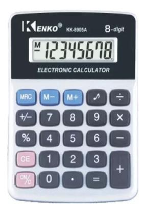 Imagem de Calculadora De Mesa Comercial Escritório Display 8 Digitos 