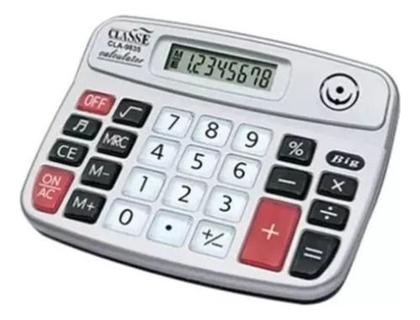 Imagem de Calculadora De Mesa (comercio, Escritório Etc.) C/ Cor Prata
